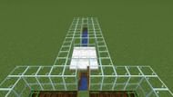 Encase the entire area with glass blocks to prevent hostile mobs from attacking the farm (Image via Mojang Studios)
